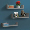 Floating Shelves Wall shelf Unit decor Display Storage book Wood mounted Hanging