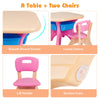 Kids Table Chair Set Children Toddler Study Painting Desk Home School W/ Drawers