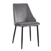 2/4/6 Modern Slope Dining Chairs Velvet Seat Metal Legs Home Kichen Chair Set UK