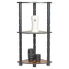 3 Tier Corner Shelf Storage Rack Organiser Display Bookshelf Turn-N-Tube