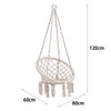 Hanging Hammock Swing Chair Handmade Rope Macrame Hammock Seat Outdoor Indoor