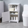 Waterproof White PVC Bathroom Cabinet Shelf Bathroom Storage Unit New