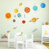 9 Planet Outer Space Wall Sticker Kids Bedroom Mural Decals Solar System Decor
