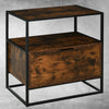 Vintage Industrial Side Table 1 Drawer Shelf Storage Cabinet Console Furniture