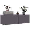 TV Cabinet TV Stand Unit Wall Mounted Floating Cupboard 2 Compartments Furniture