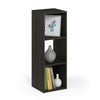 Furinno Pelli Cubic Storage Cabinet Espresso and Grey/Black