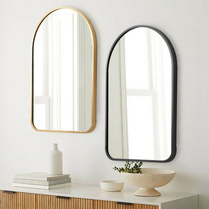 Arch Mirror Wall Hanging Metal Framed Dressing Vanity Mirrors Hallway Bedroom UK