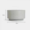 Concrete Effect Side Table Stone Coffee Bed Side Living Room Furniture SR