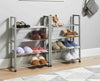 8 Tier Stackable Shoe Rack Cabinet Shelf Organiser Can Be Divided Into 4+4 Grey
