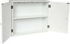 Bathroom Wall Cabinet 2 Door White Vanity Cupboard Storage Mounted White New