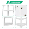 White 5 Tier Corner Bookshelf Display Shelving Storage Home Office Plant Stand