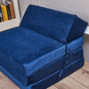 Single Double Fold Out Chair Z Bed Futon Couch Sleepover Guest Mattress Washable