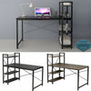 Corner Computer Desk H-shaped PC Laptop Table Home Office Workstation +4 Shelves