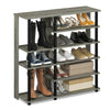 Furinno Turn-N-Tube Multi Tiers Shoe Storage Rack Espresso/Black and Grey/Black