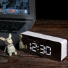 New LED Electric Digital Alarm Clock USB / Battery Mirror Temperature Display UK