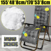 UK 155/170CM Garden Sun Lounger Chair Cushion Recliner Replacement Cotton Seat