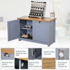Grey Shoe Cabinet Hallway Seat Bench Organizer Vintage Storage Unit Entryway
