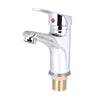 UK Modern Bathroom Taps Basin Sink Mono Mixer Chrome Cloakroom Tap with 2 Hoses
