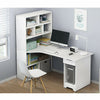 Computer Desk Corner PC Laptop Table Home Office Workstation Drawer Bookcase UK