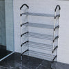 SHOE RACK Stand Storage Organiser Lightweight Compact SPACE SAVE Shelf Black