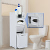 Bathroom Small Floor Wooden Cabinet Narrow Storage Cupboard Toilet With Drawers