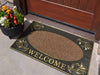 New Heavy Duty Rubber Indoor Outdoor Welcome Non-Shedding Scraper Front Door Mat