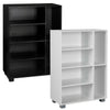 6 Section Small Side Unit Wooden Bookcase Storage Furniture Living Room Bedroom