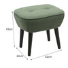 Modern Fabric Sofa Stool Upholstered Foot Rest Padded Seat Accent Chairs Lounge