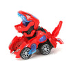 Electric Transforming Dinosaur LED Car T-Rex Toys With Light Sound Kids Home Toy