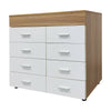 Modern White Chest of Drawers Sideboard Cabinet Storage 8 Draw Bedroom Furniture