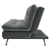 3 Seater Velvet Sofa Bed 3-In-1 Convertible Sleeper Bed Adjustable Sofa Recliner