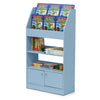Kidkanac Magazine/Bookshelf with Toy Storage Cabinet, Light Blue