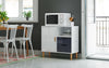 Small Sideboard Cupboard Display Cabinet Storage with 2 Drawers & 1 Doors