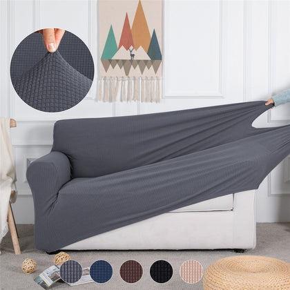 1/2/3 Seater Slipcover Solid Color Sofa Covers Stretch Couch Furniture Protector