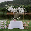 Wedding Backdrop Stand Iron Arch Door Party Garden Flower Plant Rack Decor