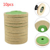 10pcs 100mm 4" Spiral Stitched Cotton Buffing Polishing Wheel Mop Bench Grinder
