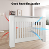 White Radiator Cover Cabinet Small Large Modern MDF Slat Wood Grill Furniture