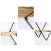 3 Tier Floating Shelves Metal Wood Wall Shelf Hanging Decor Storage Display Rack