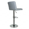 2 × Faux PU Leather Breakfast Bar Stools Home Kitchen Swivel Gas Lift Chair Grey