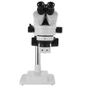 3.5X-90X Simul-Focal Zoom Trinocular Stereo Microscope Dual Arm Boom Stand