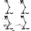 Metal Swing Arm Desk Lamps with LED Bulb Clamp Adjustable Table Lamp for Bedroom