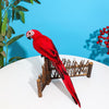 Artificial Parrot Fake Lifelike Feather Parrot Realistic Garden Ornament Decor