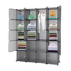 Modern 20-Cube DIY Wardrobe Cupboard Closet Cabinet Organizer Storage Furniture