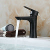 Bathroom Sink Mono Faucet Waterfall Bath Filler Basin Mixer Tap Black Deck Mount