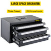 Fractional Three-Drawer Drill Dispenser Organizer Cabinet Holds 1/16"-1/2"
