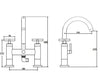 CROSS HEAD BATH SHOWER MIXER TAP SWIVEL SPOUT FILLER INC HANDSET & HOSE OCTAVO