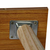 4 PCS Solid Wood Legs Beech Pine Poplar Table Legs DIY with Fixing Plates Screws