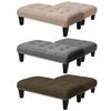Soft Large Footstool Chesterfield Button Seat Bench Chair Ottoman Pouffe Stool