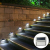 6x Super Bright Solar Powered LED Door Fence Wall Lights Outdoor Garden Lamp UK