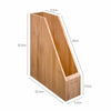 Woodluv Bamboo Magazine Holder Letter Rack Paper Rack Desktop File Storage